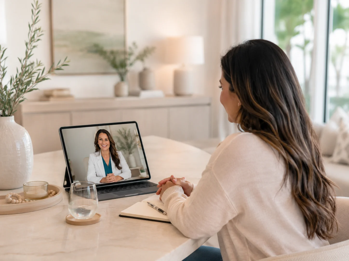 Florida patient in online consultation with a licensed medical provider